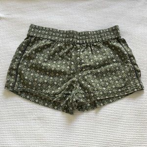 LOFT Outlet Elastic Waist Green Shorts, Size XS
